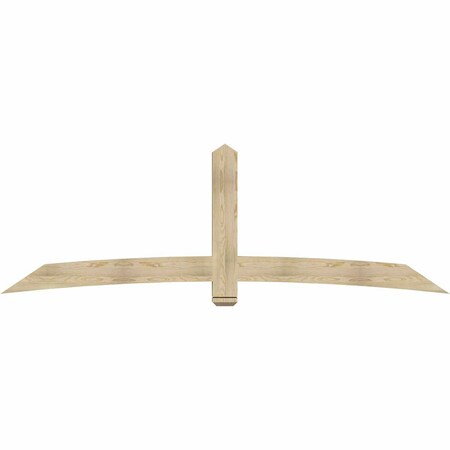 Ekena Millwork Bellingham Rough Sawn Timber Gable Bracket, Douglas Fir, 108"W x 36"H x 4"D x 6"F, 8/12 Pitch GBW108X36X0406BEL00RDF